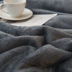 Double-Sided Flannel & Fleece Throw Blanket – Soft Warm Blanket for Bed and Couch, 12 Colors, 5 Sizes