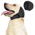 Dog Noise Cancelling Ear Muffs & Waterproof Swimming Cap - Soundproof Anxiety Relief Snood, Calming Pet Headgear for Fireworks, Grooming & Thunder