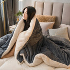 Double-Sided Flannel & Fleece Throw Blanket – Soft Warm Blanket for Bed and Couch, 12 Colors, 5 Sizes