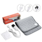 Electric Heating Pad 24 x 12 in – Soft Microvelvet Heat Pad with 9 or 10 Heat Settings & Timer – for Legs, Back and Hands 9 Heat Settings