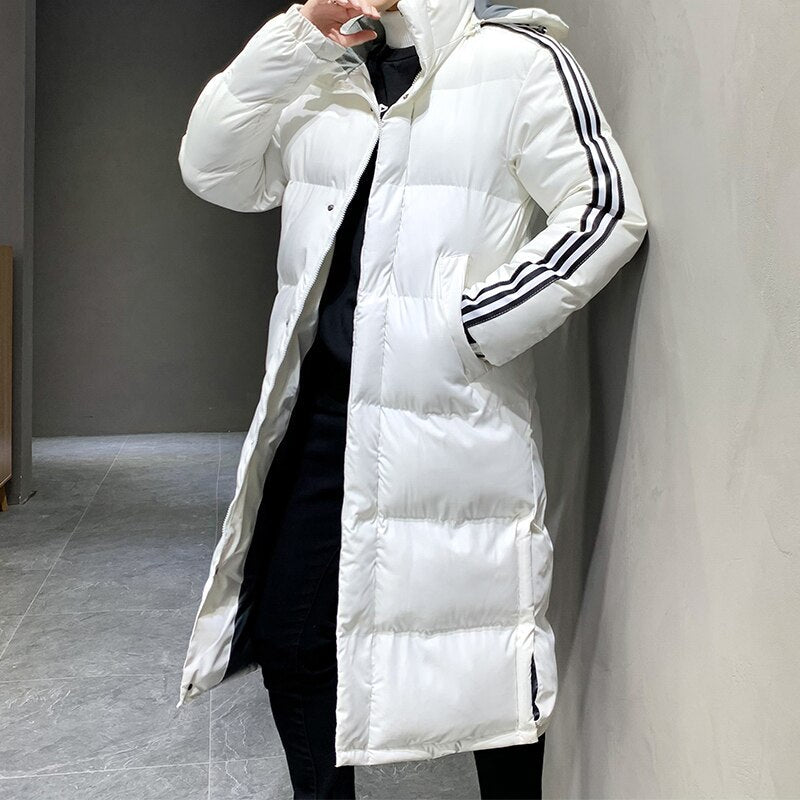 Nisyros | Long Hooded Winter Coat for Men | Ideal for the Cold Season