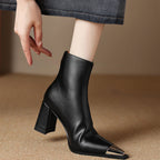 Isana | Boots For Women | Pointed Toe Block Heel Style