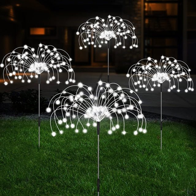 Solar LED Ambient Lighting for Garden Paths and Outdoor Decorations White