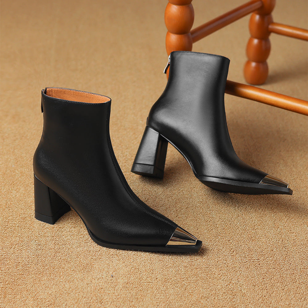 Isana | Boots For Women | Pointed Toe Block Heel Style