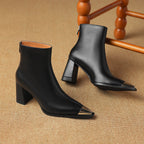 Isana | Boots For Women | Pointed Toe Block Heel Style