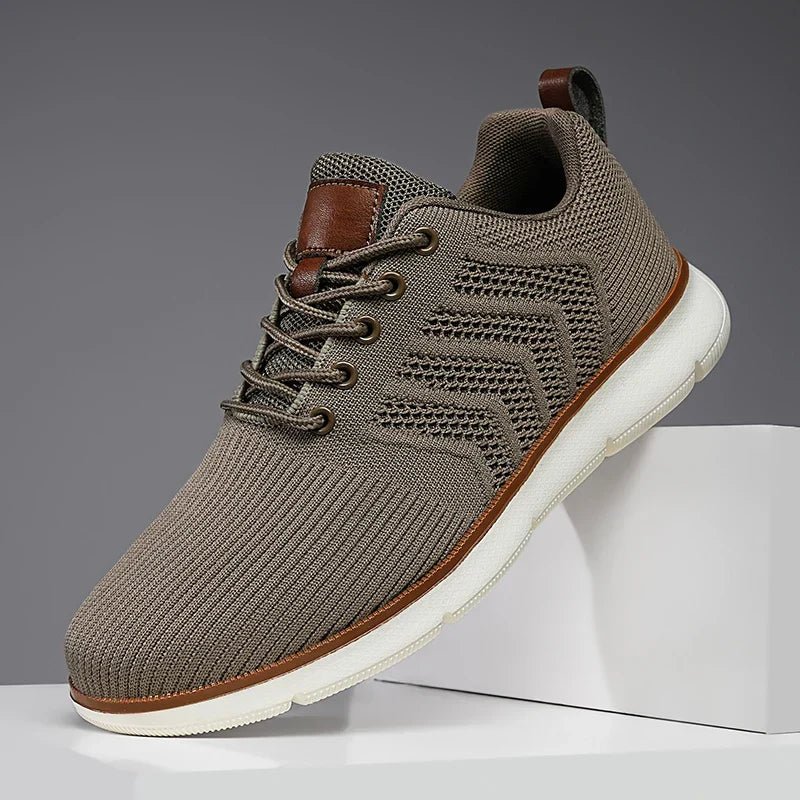 Mane | Men's Sneakers | Lace-Up Knit Beige