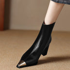 Isana | Boots For Women | Pointed Toe Block Heel Style