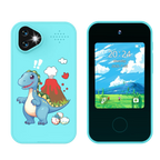 Kids Smartphone Toy with Dual Camera - 1080P HD Video & MP3 Music Player with Games Dinosaur Blue