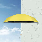 Compact Travel Umbrella – Lightweight Water-Repellent Pocket Umbrella, Only 8.8 oz, 7.5 in Folded, 8 Colors
