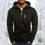 Hommes | Men's Jacket | Full Zip with Multiple Pockets Black