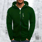 Hommes | Men's Jacket | Full Zip with Multiple Pockets Green