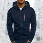 Hommes | Men's Jacket | Full Zip with Multiple Pockets Navy blue
