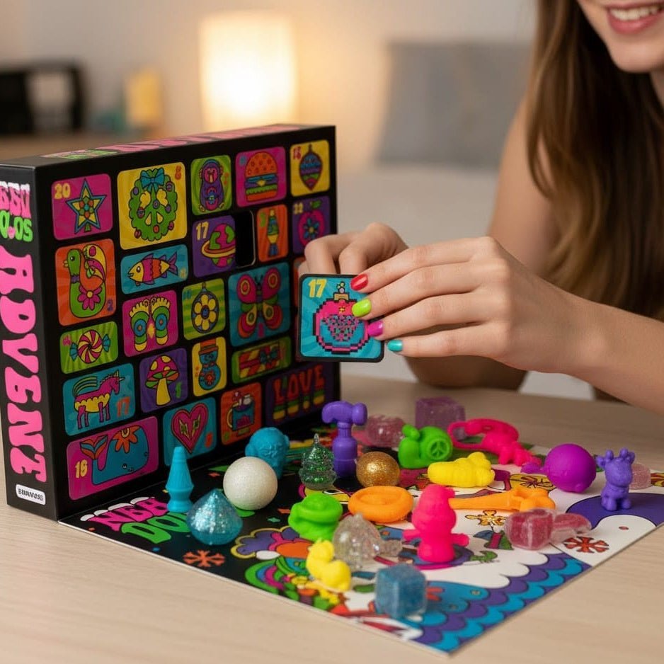 Squishy Fidget Advent Calendar for Kids – 24 Squishies, Stretch & Sensory Fidget Toys, Christmas Countdown, Ages 3+