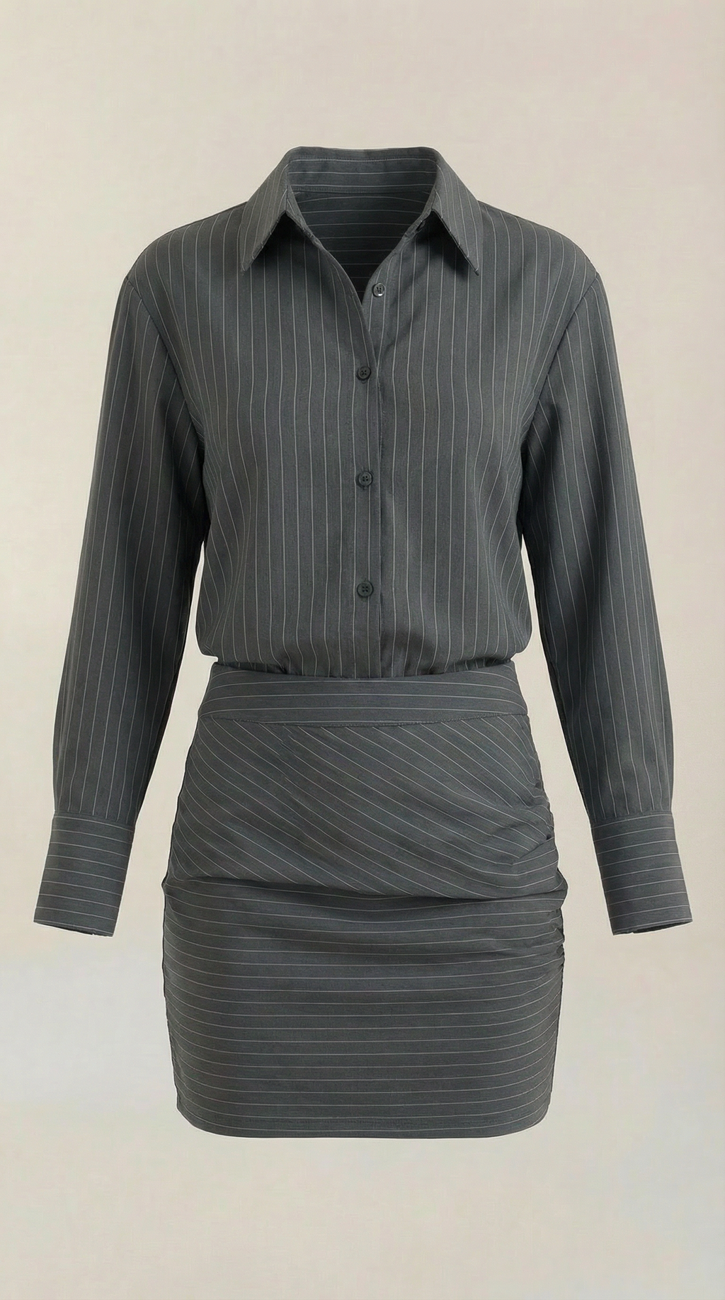 Sabrina Pinstripe Two-Piece Skirt Set 4