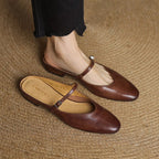 Sahara | Women’s Mary Jane Genuine Leather Mules – Chic Slip-On Loafers & Refined Artisan Cushion 0