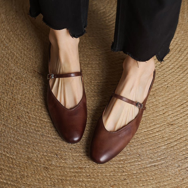 Sahara | Women’s Mary Jane Genuine Leather Mules – Chic Slip-On Loafers & Refined Artisan Cushion 3