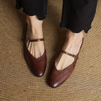 Sahara | Women’s Mary Jane Genuine Leather Mules – Chic Slip-On Loafers & Refined Artisan Cushion 3