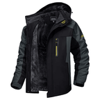 Zipari | Men's Jacket | Hooded with Multiple Pockets Black