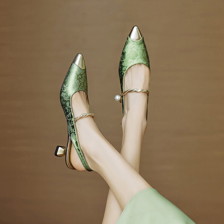 Savana | Women’s Kitten Heels – Chic Pointed-Toe Slingback & Refined All-Day Elegance 1