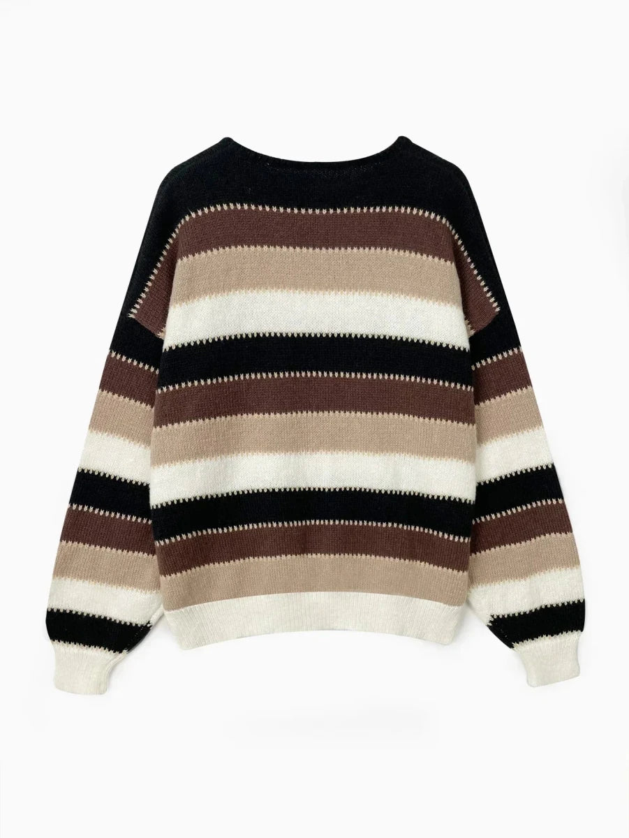 Flōre | Women’s Sweater | Striped Loose