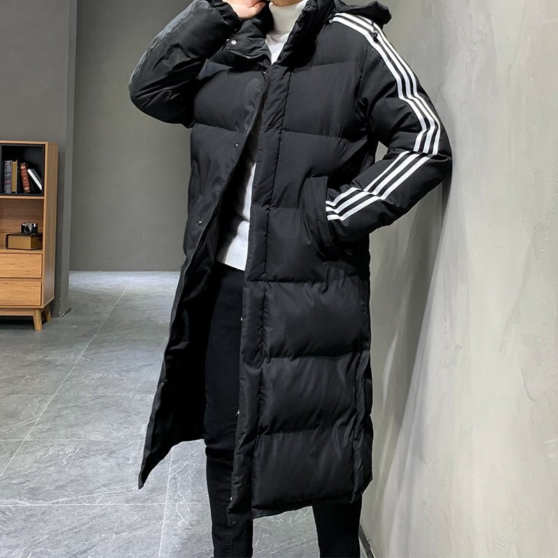 Nisyros | Long Hooded Winter Coat for Men | Ideal for the Cold Season