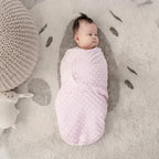 Newborn Baby Blanket, Baby Swaddle, Autumn And Winter Swaddle, Newborn Cartoon Blanket, Suitable for 0-6 Months Pink