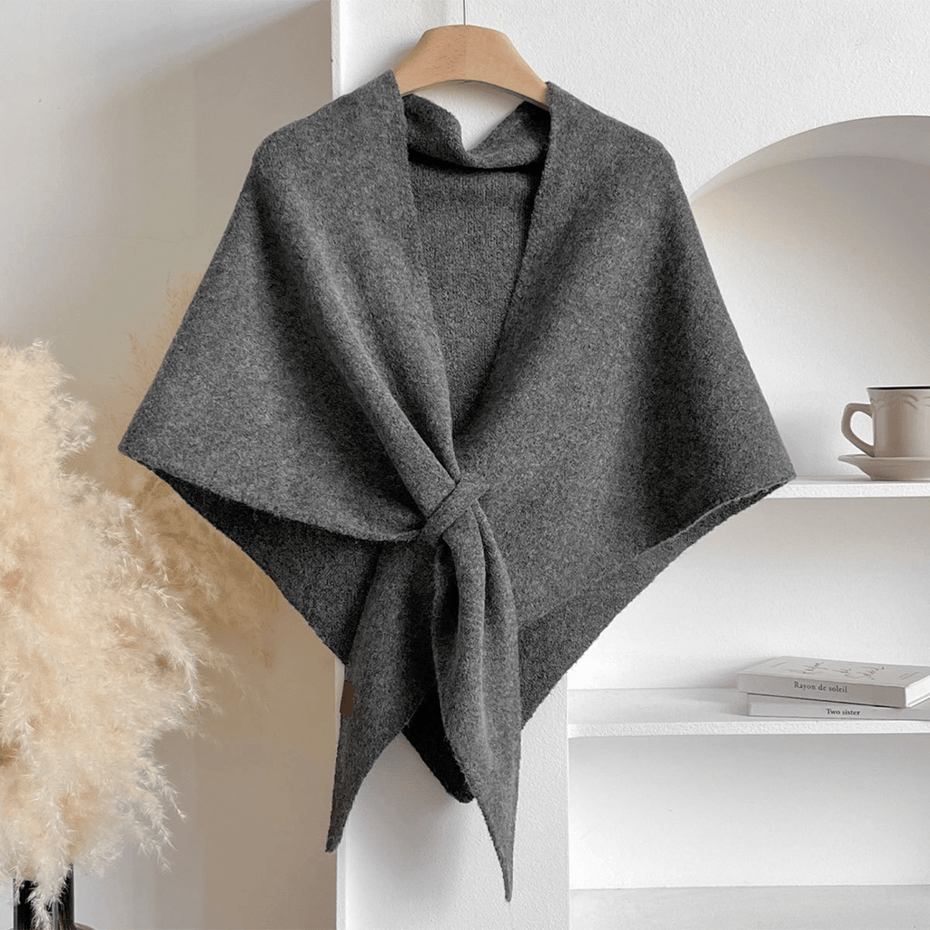 Scarf Lightweight Polyester Soft And Comfortable For Casual Everyday Use Dark Gray