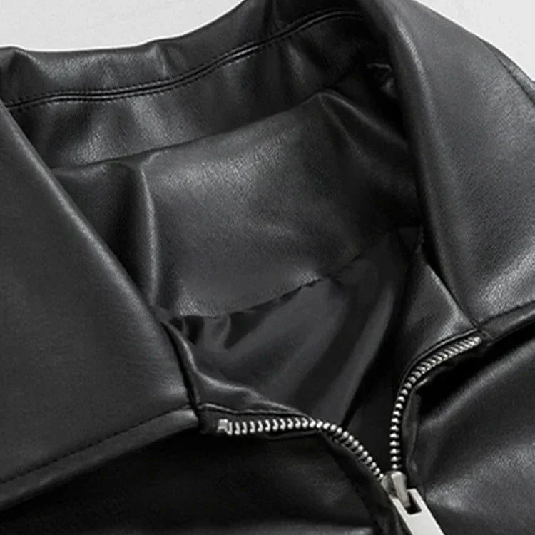 Calico | Men’s Streetwear Oversized Leather Bomber Jacket