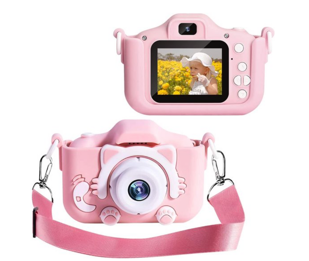 ToyCam HD – Kids Digital Camera 1080P with Photo & Video, Shockproof Case, 16GB Card Included, Pink or Blue