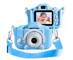 ToyCam HD – Kids Digital Camera 1080P with Photo & Video, Shockproof Case, 16GB Card Included, Pink or Blue Blue (incl. 16GB memory card)