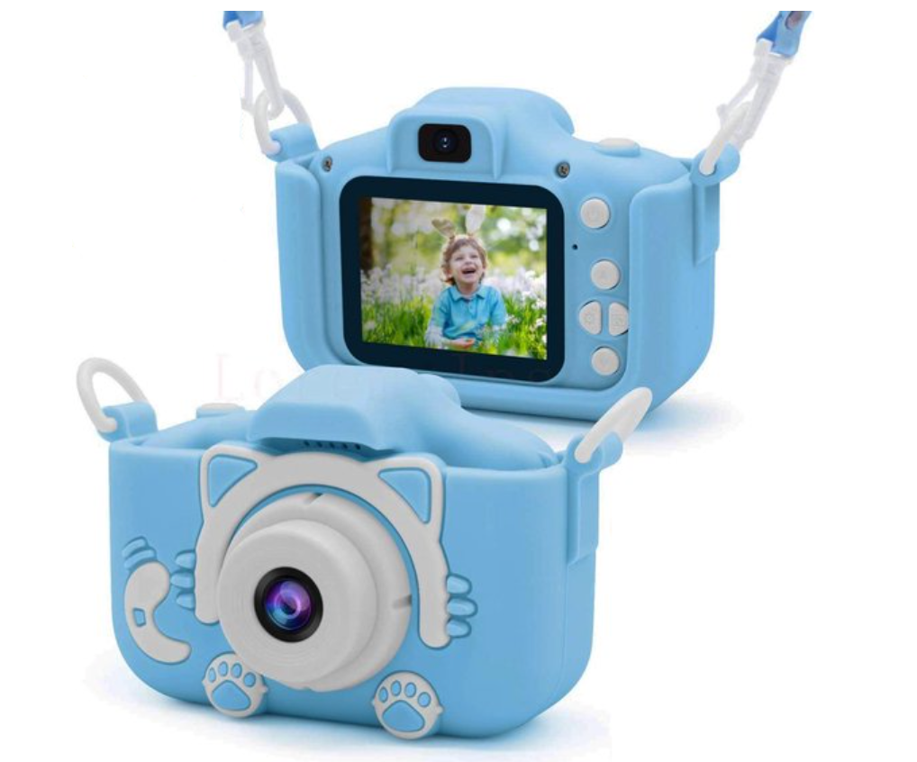 ToyCam HD – Kids Digital Camera 1080P with Photo & Video, Shockproof Case, 16GB Card Included, Pink or Blue