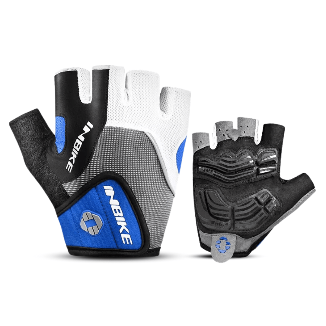 3D Gel Padded Cycling Gloves – Bike Gloves with Reinforced Palm & Reflective Details, 3 Colors, S–XXL – Ranches Blue