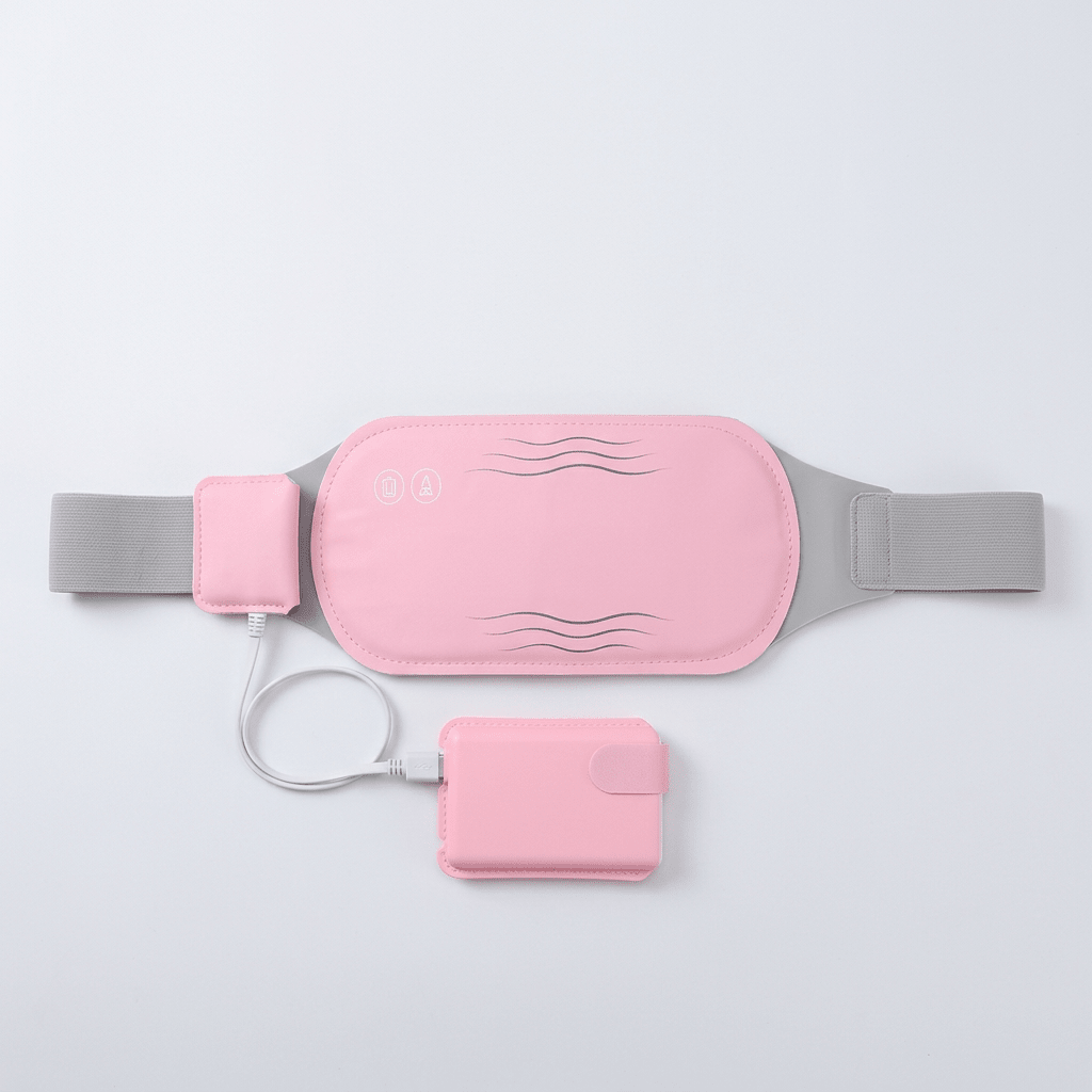 Electric Belly Warmer – Rechargeable Heating Pad with Vibration & 3 Heat Settings, Cordless Wearable Warmth