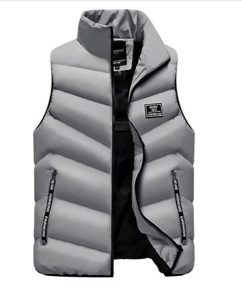Wilshire | Men’s Puffer Vest Jacket Grey