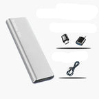 External SSD 4TB with USB-C – Portable SSD with Aluminum Housing, Fast USB 3.1 Storage, 4 Colors Silver