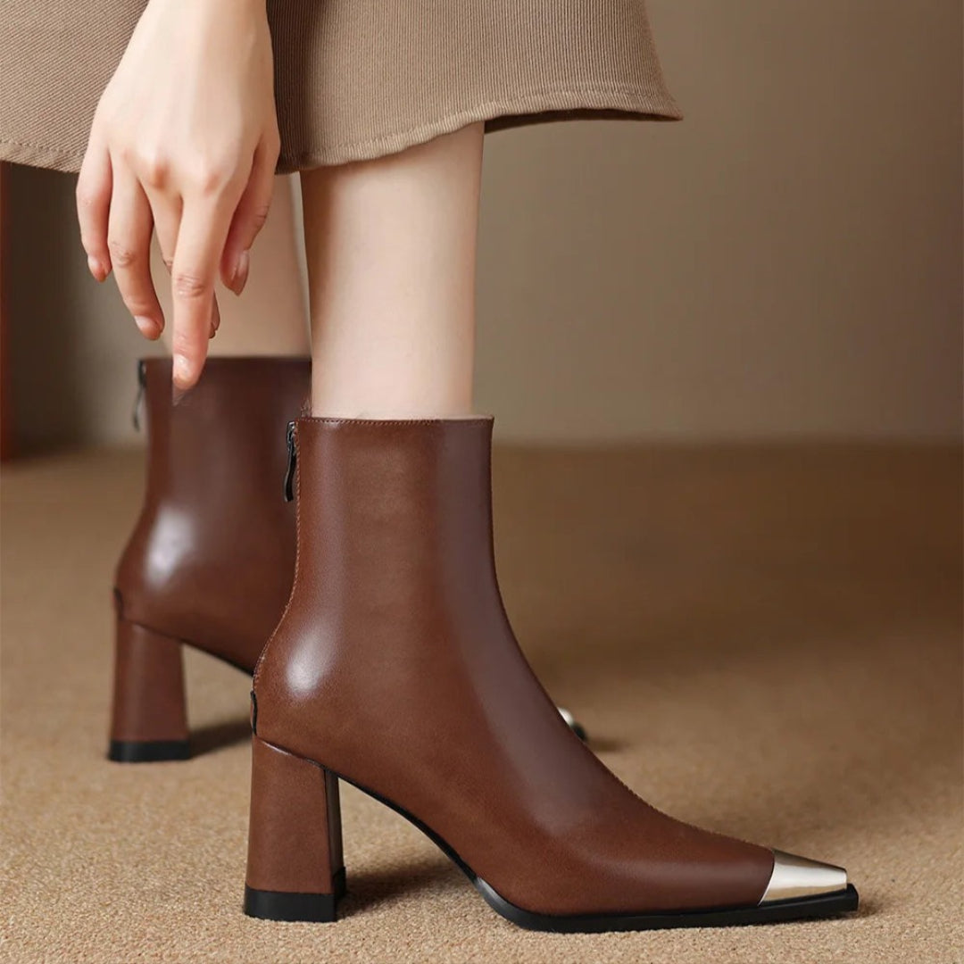 Isana | Boots For Women | Pointed Toe Block Heel Style