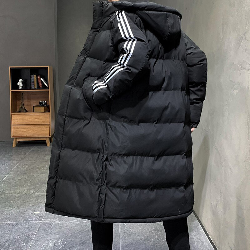 Nisyros | Long Hooded Winter Coat for Men | Ideal for the Cold Season
