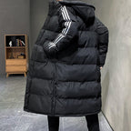 Nisyros | Long Hooded Winter Coat for Men | Ideal for the Cold Season