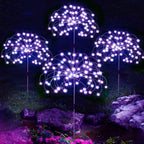 Solar LED Ambient Lighting for Garden Paths and Outdoor Decorations Purple