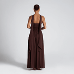 Seléne | Women's Long Dress – Strapless, Asymmetrical Cut & High Slit 6