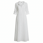 Sephira | Women's Retro Shift Dress - Ruffle Collar & Sleek Fit 1