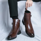 Sergio Genuine Leather Chelsea Boots 0