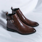 Sergio Genuine Leather Chelsea Boots 1