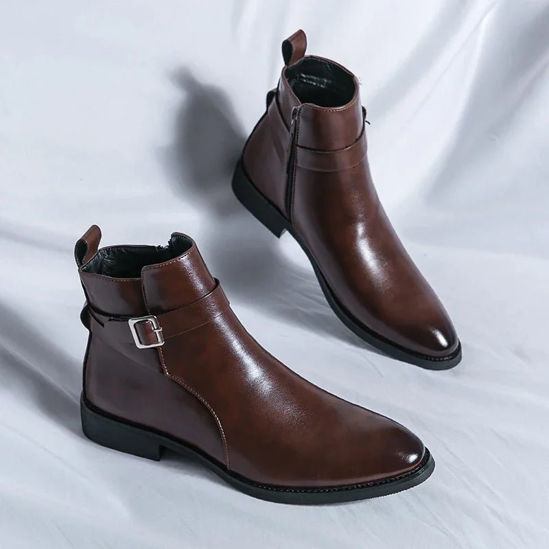 Sergio Genuine Leather Chelsea Boots 2