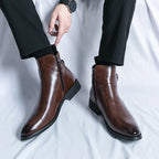 Sergio Genuine Leather Chelsea Boots 3