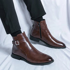 Sergio Genuine Leather Chelsea Boots 6