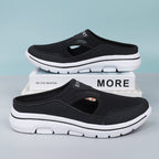Figueral | Men's Slip on Shoes | Side Cutout Design Black