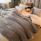 Double-Sided Flannel & Fleece Throw Blanket – Soft Warm Blanket for Bed and Couch, 12 Colors, 5 Sizes Silver Gray