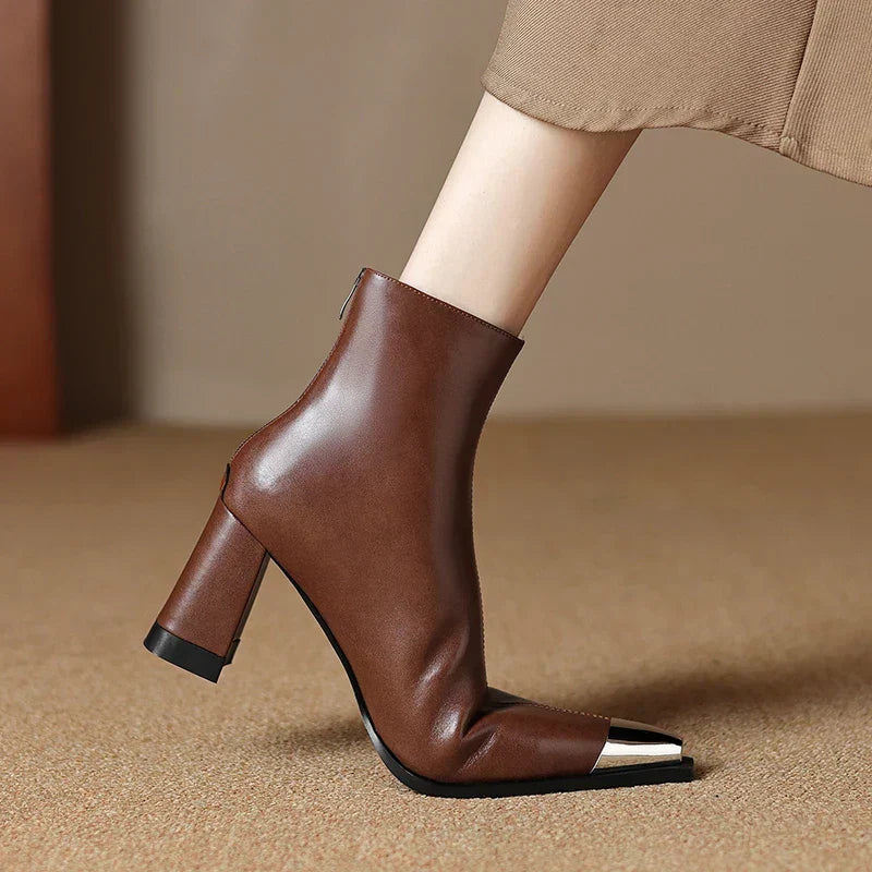 Isana | Boots For Women | Pointed Toe Block Heel Style