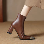 Isana | Boots For Women | Pointed Toe Block Heel Style